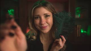 Green Dream ASMR Variety 🍀 (Layered Sounds and Personal Attention with Green Objects)