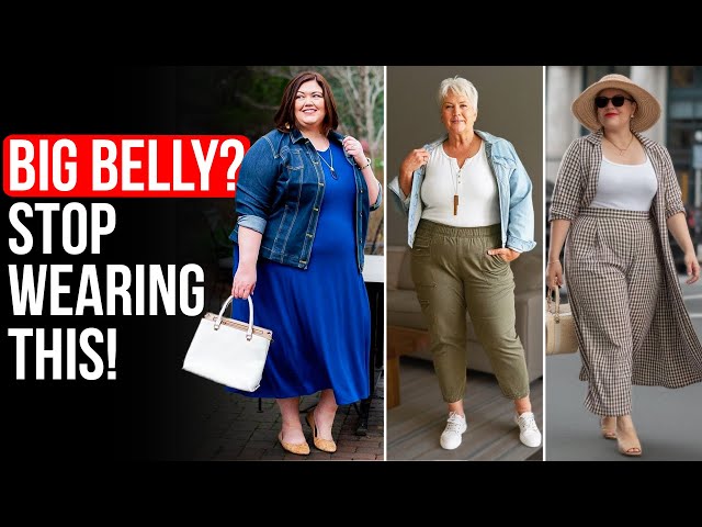 dressing hacks for fat ladies How To Dress With A Big Belly - 6 Outfit Rules That Always Work (50+ Women's Fashion) price on request