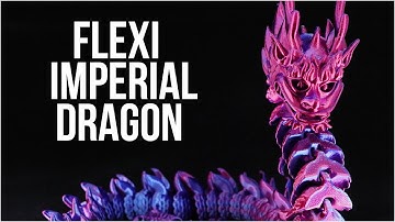 "Flexi Imperial Dragon" - MatterHackers Quantum Filament - 3D Printing