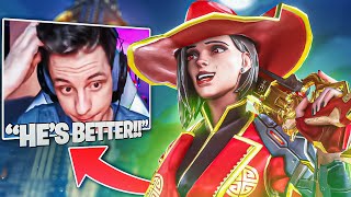 So I locked Ashe against this Twitch Streamer in Overwatch 2... (WITH REACTIONS)