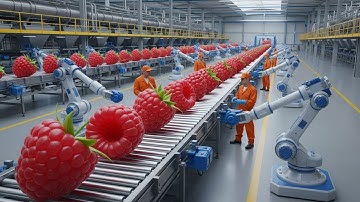 Inside the Modern Raspberry Factory: From Field to Dessert (The Whole Process)