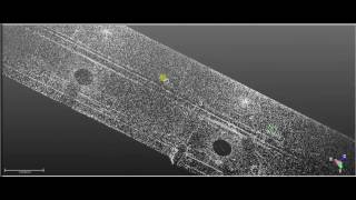 3D laser scan point cloud of ACO-KARMIEL railway tunnels