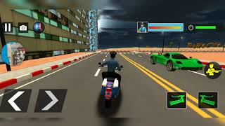 Police Moto Bike Chase #4 Crime Shooting Games - Andriod IOS Gameplay screenshot 2