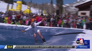 Ski season is ending - and that means pond skimming