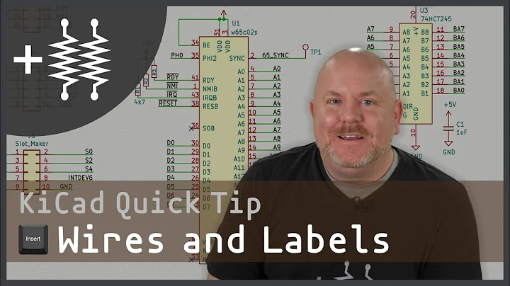 INSert Labels and wires with one key!  | KiCad 6.x Quick Tips #2