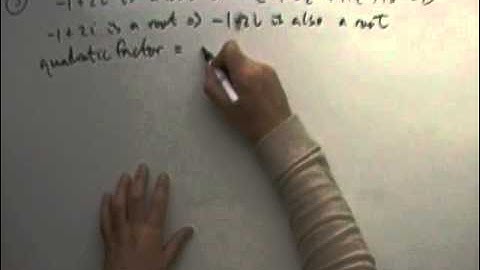 2012 SQA Advanced Higher Maths:  3  (complex roots of a polynomial)