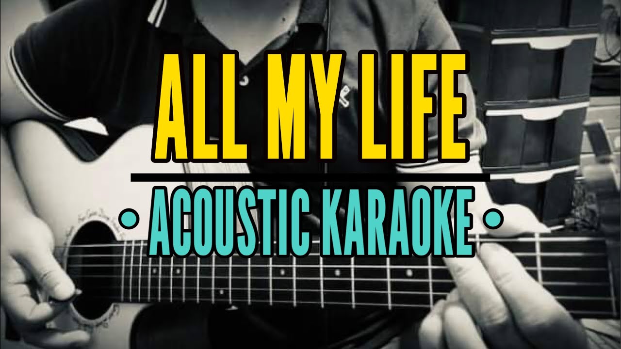 All My Life (Female Key) - America (Acoustic Karaoke)