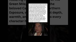 Oscar Nominated Actor Graham Greene Passes Away at 73 🕊️ #celebrity #news #shorts