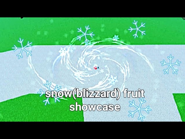 New Blizzard/Snow Fruit Showcase in Blox Fruits!, #plothh #ancientpl