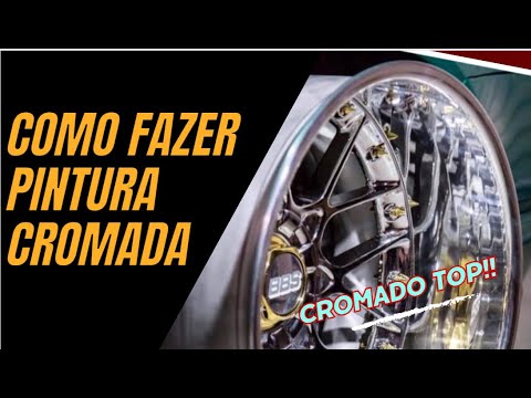 Como Fazer Pintura Cromo ou Cromada - YouTube