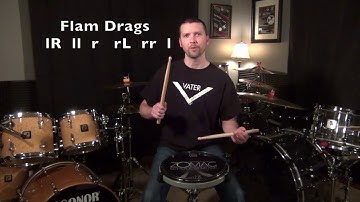 Flam Accent/Cheeses/Flam Drags/Flam Fives Exercise - Jeff Jones Snare Lesson - Zomac School of Music