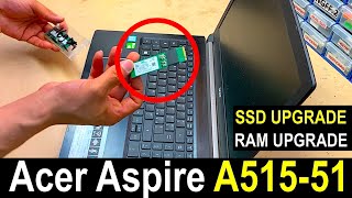 Acer Aspire A515-51 RAM & SSD Upgrade