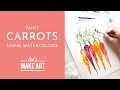 Let's Paint Carrots | Watercolor Tutorial with Sarah Cray