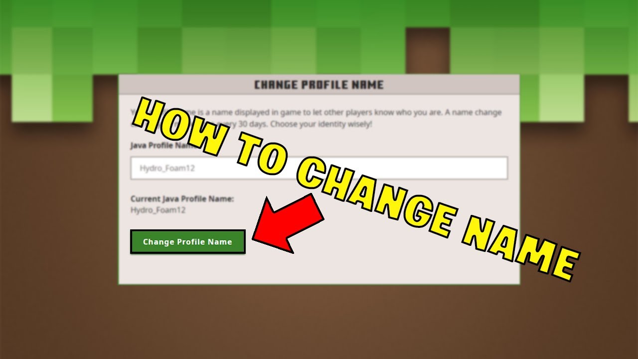 How to change your Minecraft Java username (2023) YouTube