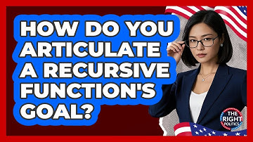 How Do You Articulate A Recursive Function