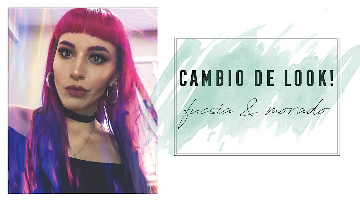 TIÑENDOME EL PELO FUCSIA DEGRADE EN MORADO - ESPAÑOL