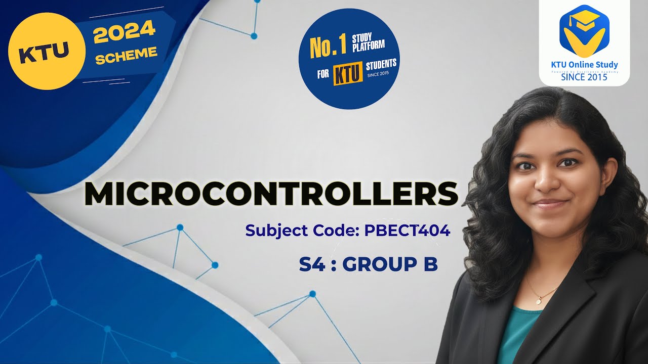 KTU S4 Microcontrollers 2024 Scheme | Group B | PBECT404 | Module 1 Part 1 | KTU online study app