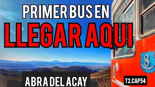 LUGAREÑOS se emocionan al VER por PRIMERA VEZ llegar un COLECTIVO al punto MAS ALTO de la RUTA 40