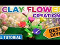 DIY Cute Clay Flower Vase 🌼 | Simple Handmade Craft Idea nice video slime!