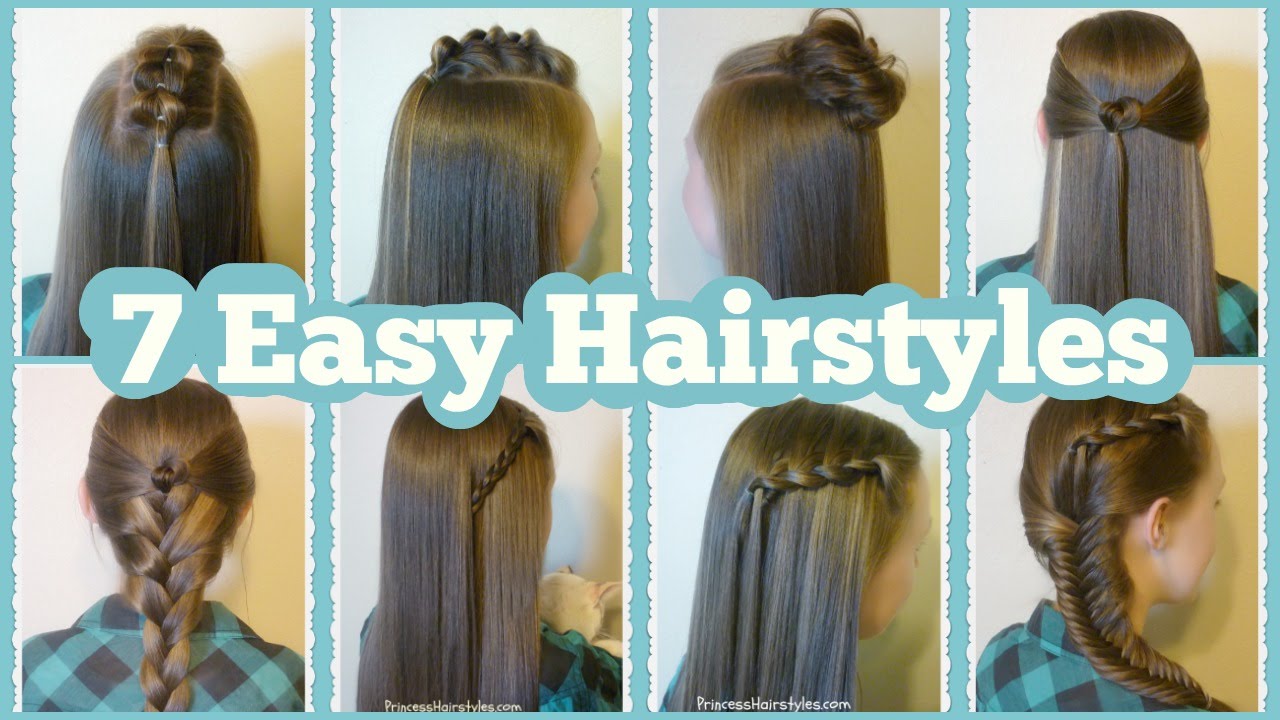 7 Quick And Easy Hairstyles For School YouTube 7 Quick And Easy Hairstyles For School YouTube