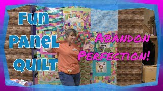 How to Make a CRUMB QUILT  Use a Panel  Beginner Friendly!