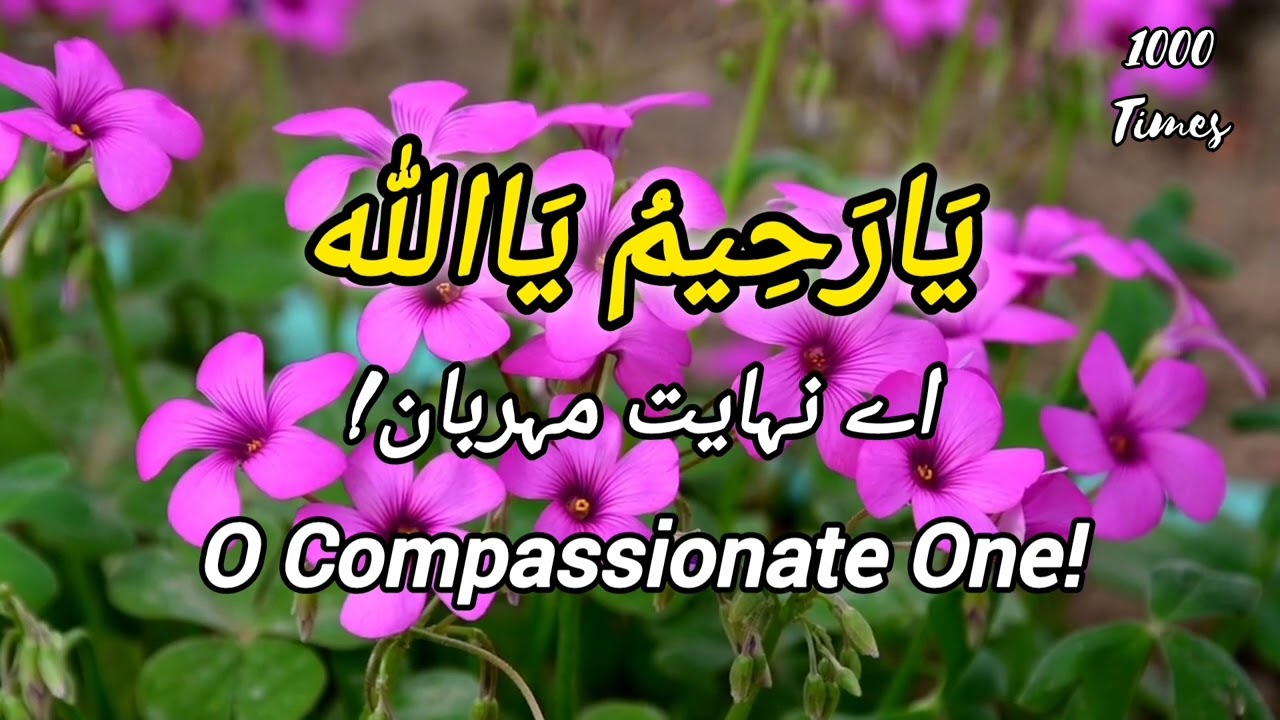 Ya Raheem Ya Allah 1000 Times | Asma-ul-Husna Series Ep 2 | Zikr for Divine Compassion #AsmaUlHusna