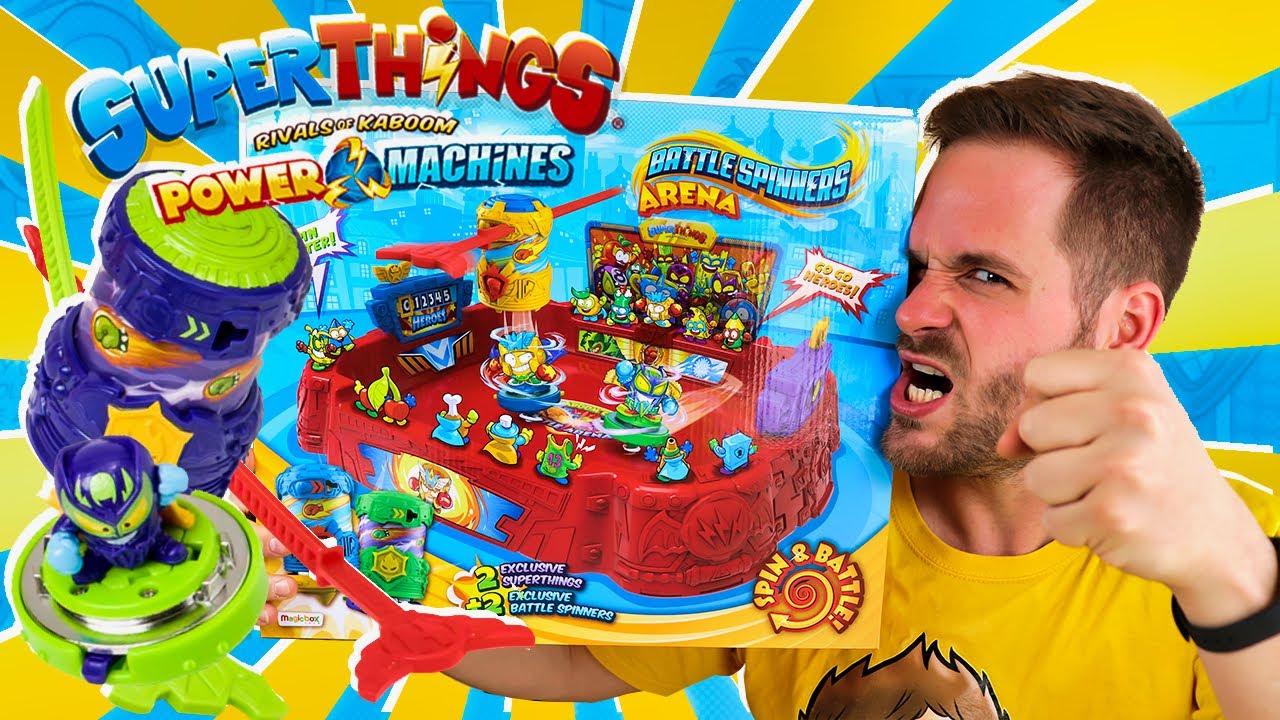  SUPERTHINGS Battle Arena – Contains 1 Arena, 2 Exclusive Battle  Spinners & 2 Exclusive SuperThings : Toys & Games