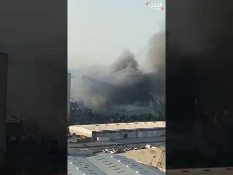 Lebanon blast on home camera real video