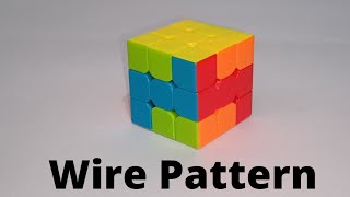 Make a Wire Pattern on Rubik's Cube without Algorithm
