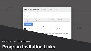 How to Use Program Invitation Links to Mass Add Athletes | Webinar