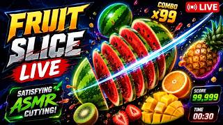 🔴 LIVE 🔥 Fruit Cutting Game Live | Nonstop Gameplay, High Scores & Fun | GameIQ Live 24/7