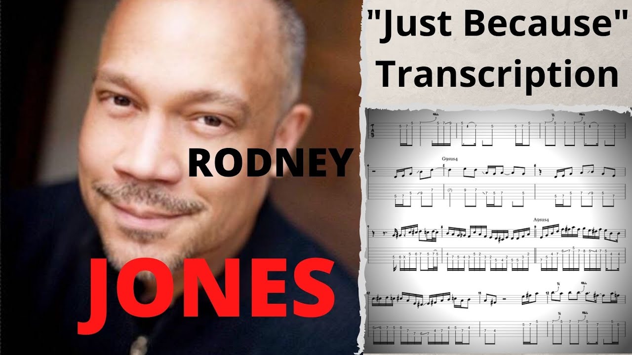 Rodney Jones "Just because" solo transcription