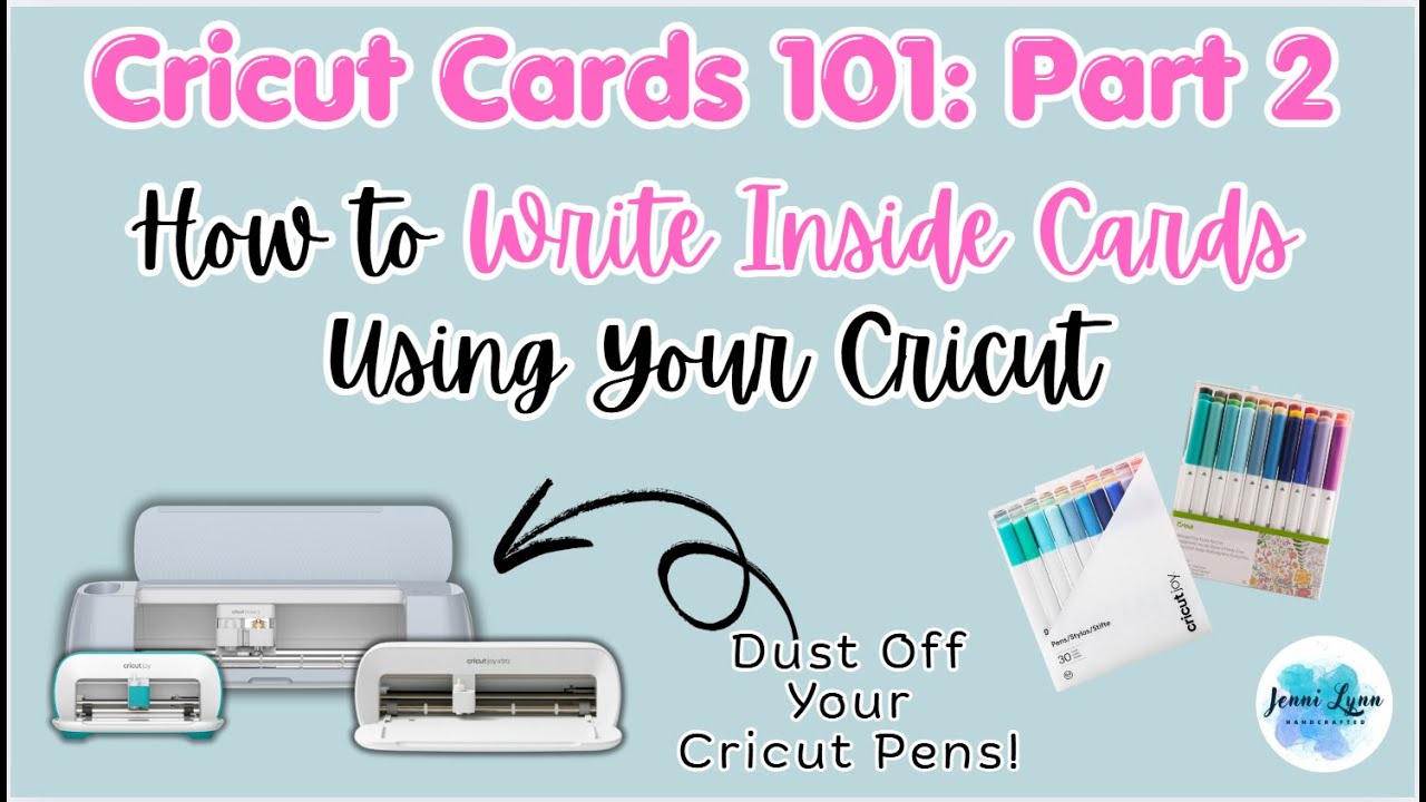 Wriritable Card Using Pen 💥Cricut Cards 101 Part 2: How to Use Cricut Pens to Write Inside Cards ...