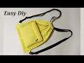 Drawstring bag easy sewing for beginners  bag cutting and stitching diy