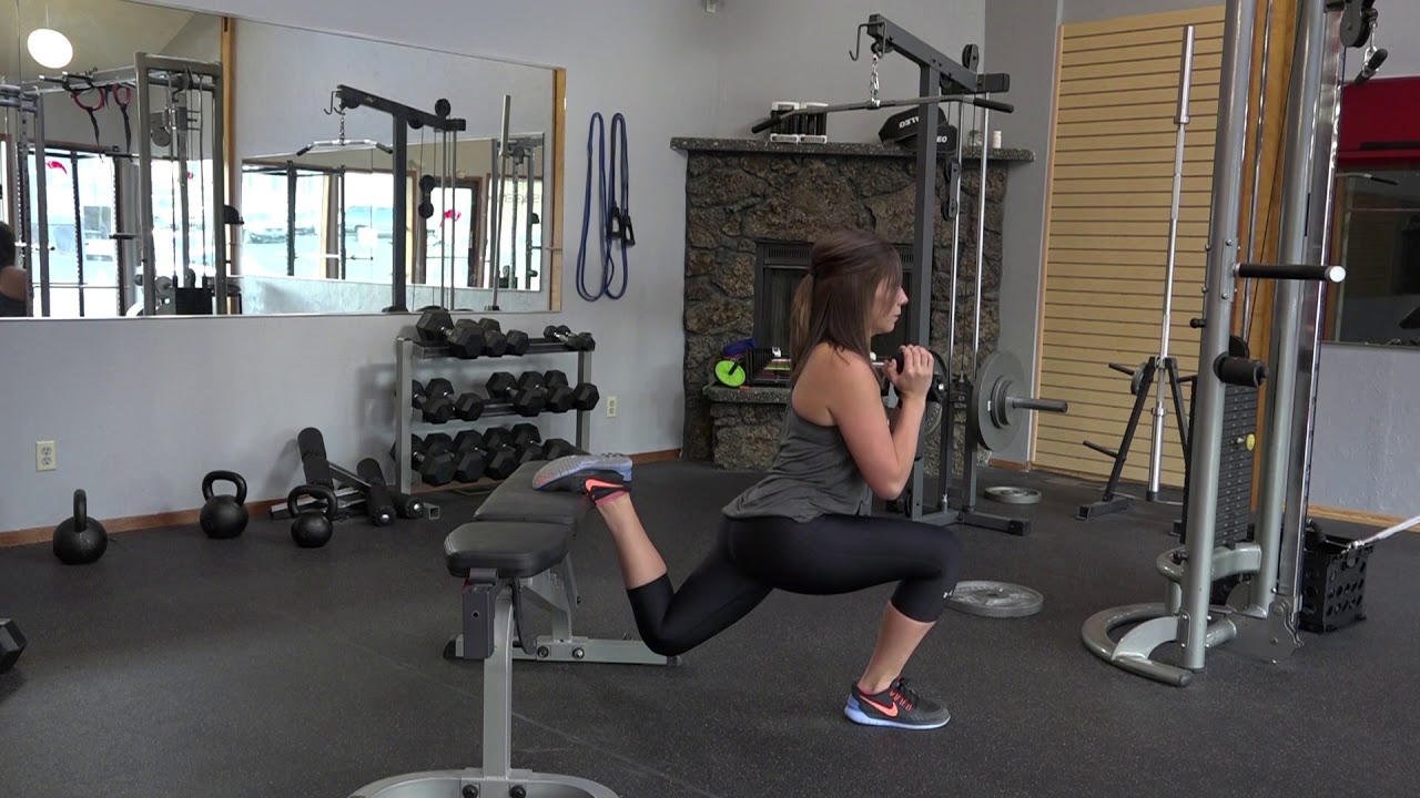 Dumbbell Goblet Bulgarian Split Squat - YouTube