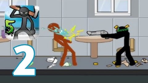 Anger of stick 5 - gameplay walkthrough part 2 - mode main level 2 ( ios & android )