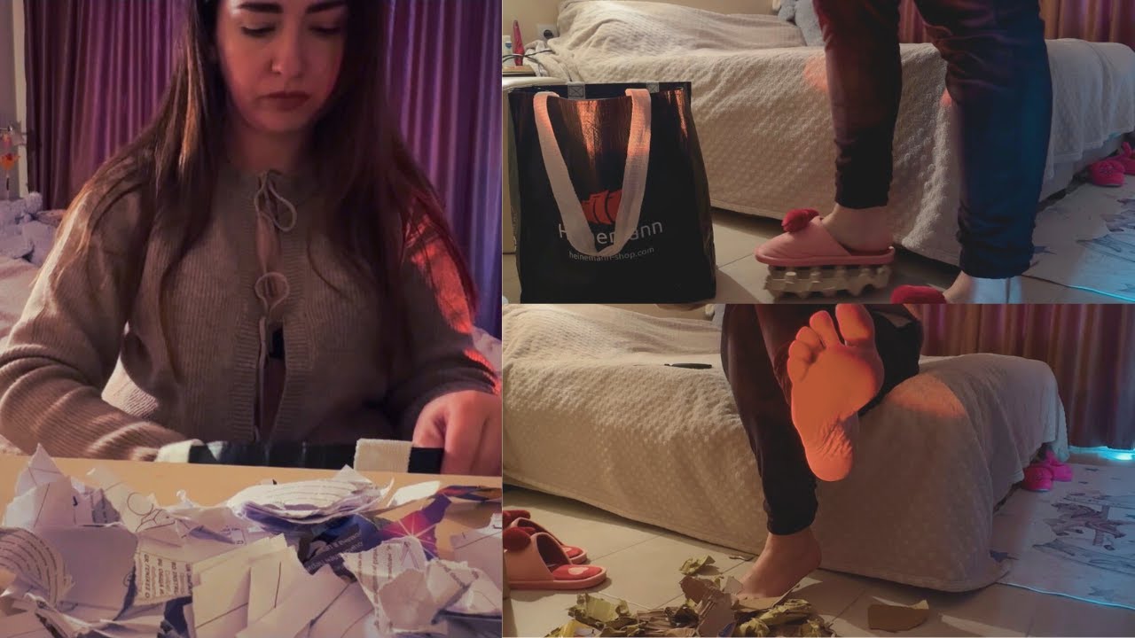 Crushing Cardboard & Tearing Paper | 11 Minutes of Real, Satisfying Recycling Sounds ✨