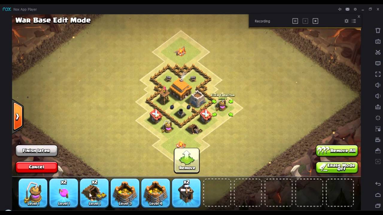 Clash Of Clans |  Best ANTI 3 star WAR Base (TH3!!)