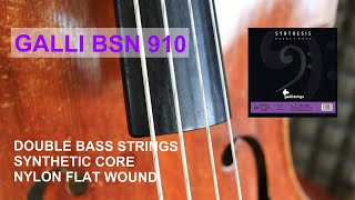 Quick review of the Gallistrings BSN910 set for double bass  Synthetic core, nylon flatwound