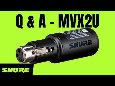 Shure MVX2U XLR-to-USB Digital Interface with Headphone Jack