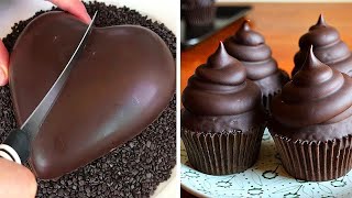 Most Satisfying Chocolate Cake Decorating Tutorials | So Yummy Dark Chocolate Cake Ideas