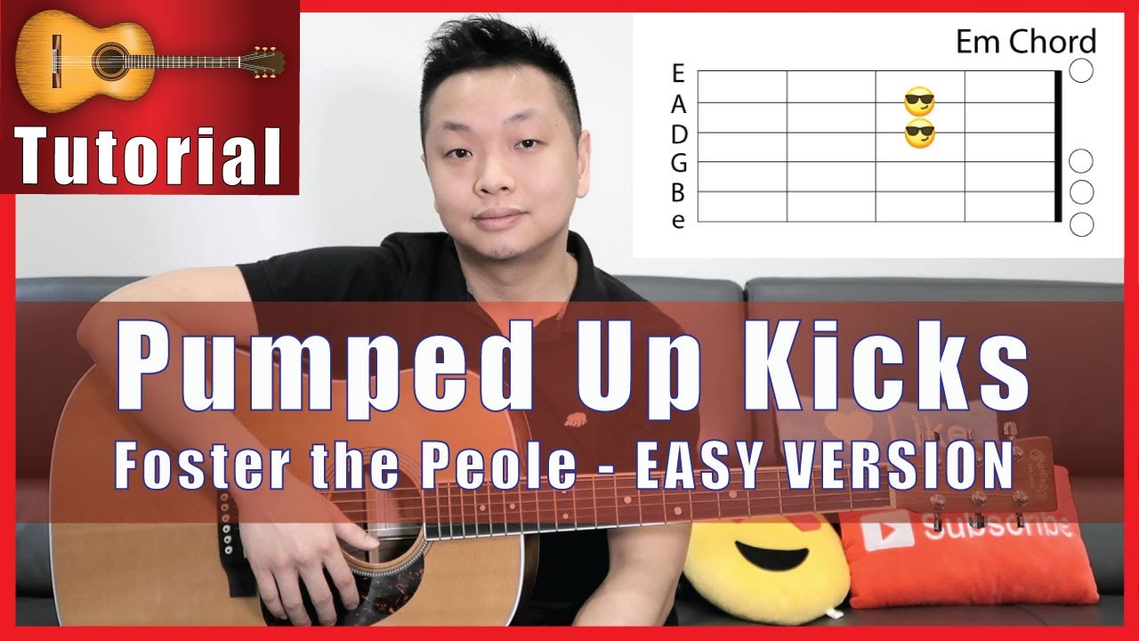 Pumped Up Kicks - Foster the People Guitar Tutorial - EASY VERSION ...
