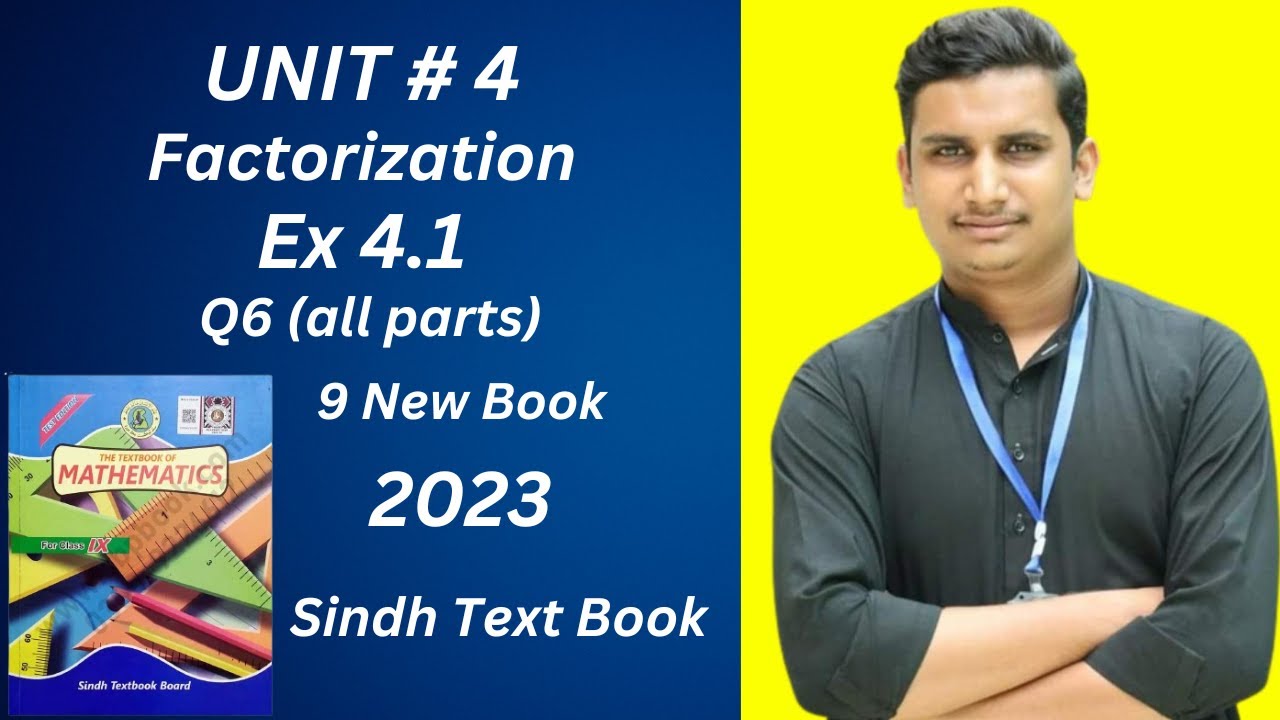 Ex 4.1 Q6 (all parts) | Class 9 | Sindh text book | Unit 4 ...