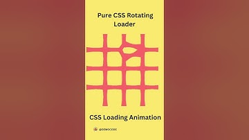Pure CSS Rotating Loader || #animation #css #loadingscreens #shorts #coding #softwareengineer