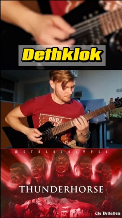 Dethklok -  Thunderhorse riff.  Thunder! Horse! #guitar #dethklok #metal