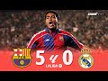 Barcelona 5 x 0 real madrid romrio hattrick  la liga 9394 extended goals  highlights