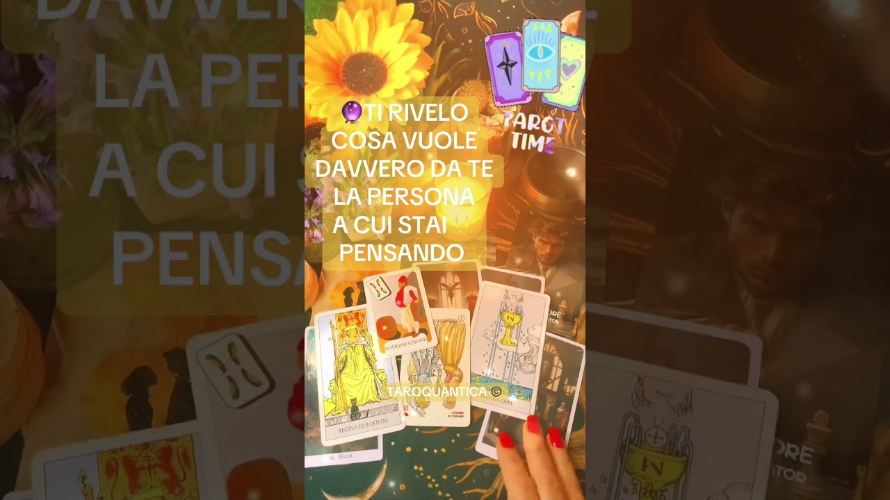 🔮TI RIVELO COSA VUOLE DAVVERO DA TE LA PERSONA A CUI STAI PENSANDO
