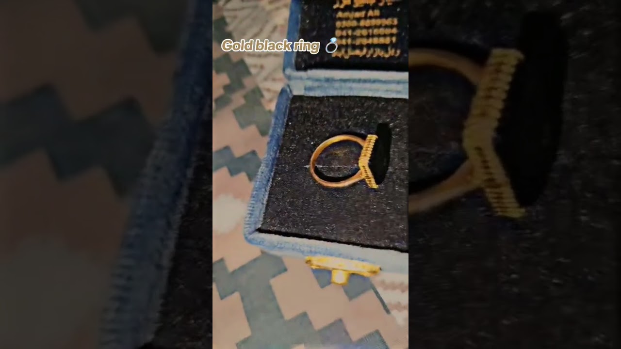 Gold Black Ring 💍