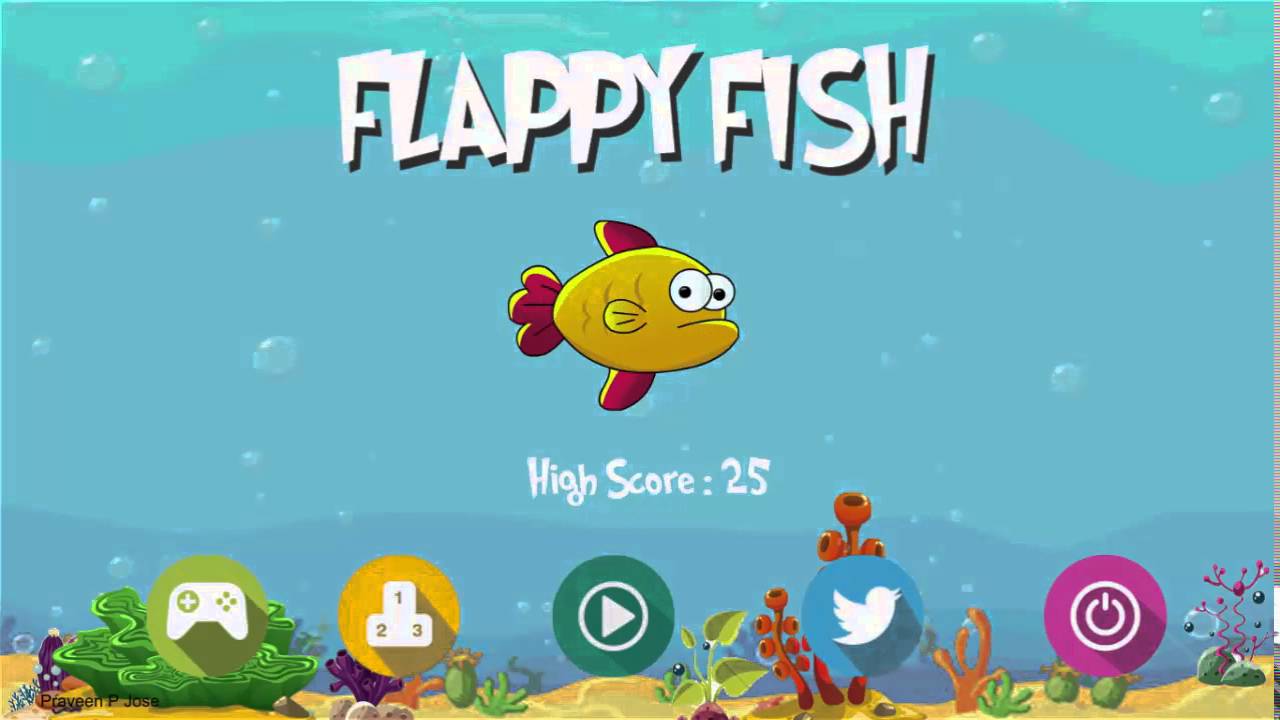 Fappy Fish Flappy Fish : Go as far as you can avoiding rocks - YouTube