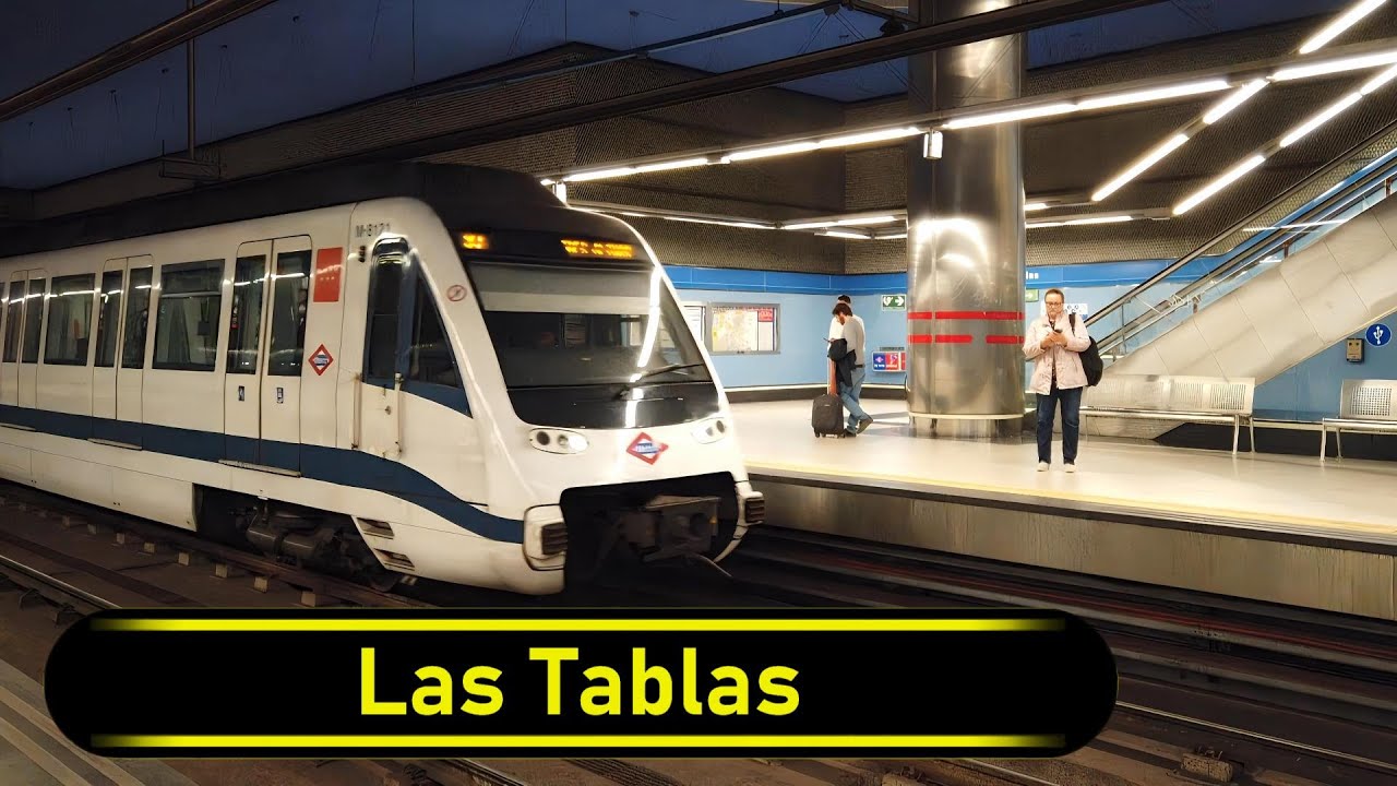 Metro Station Las Tablas - Madrid 🇪🇸 - Walkthrough 🚶
